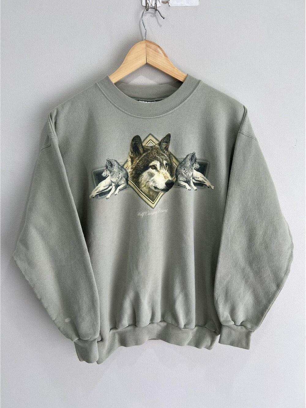 Vintage Wolf Sweater Sweatshirt animal